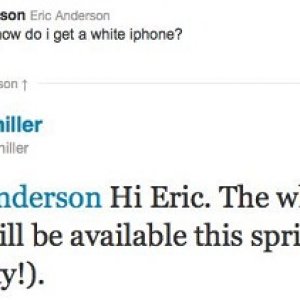 white iPhone twitter