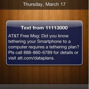 AT&T tethering