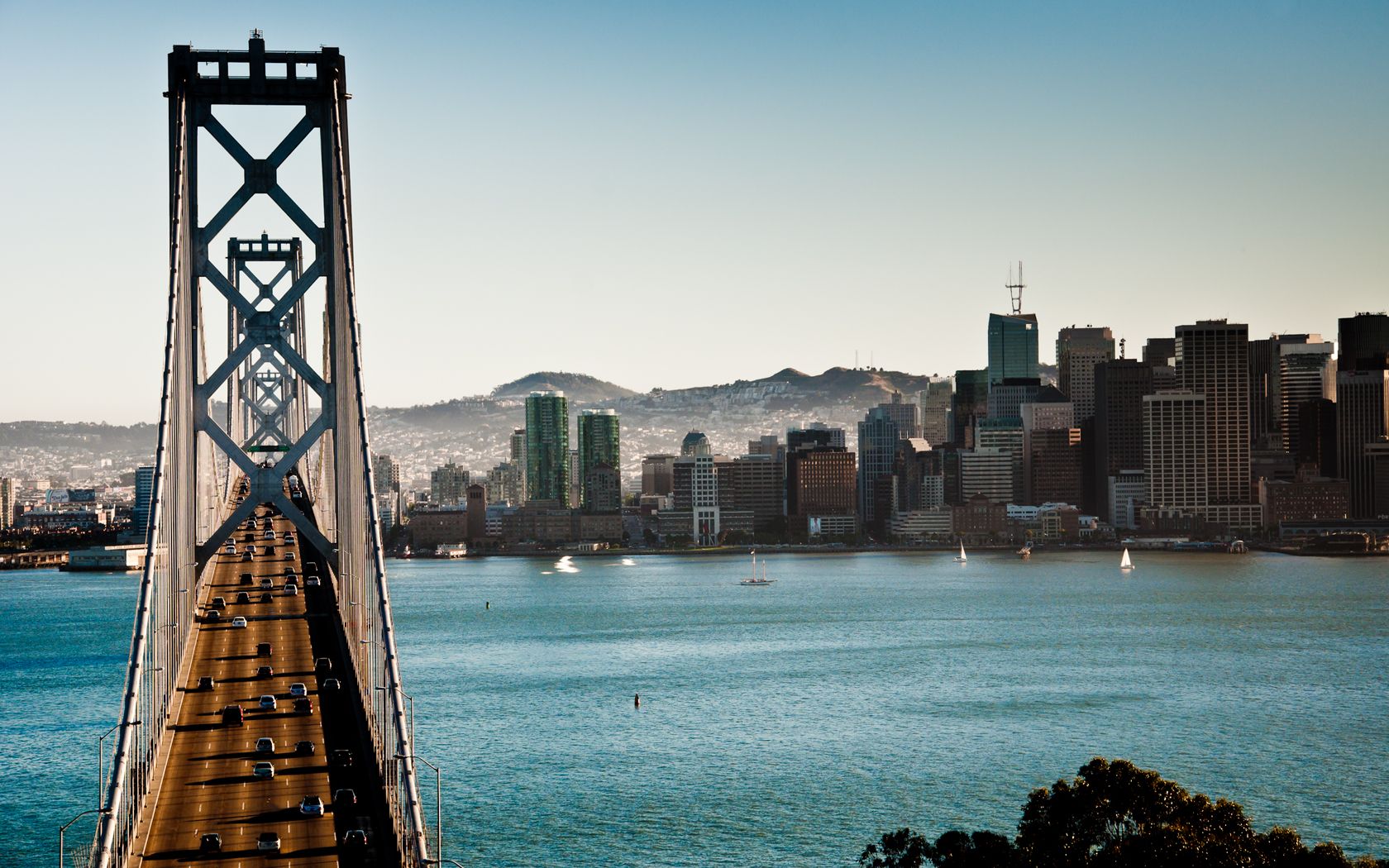 a view of Bay Bridge