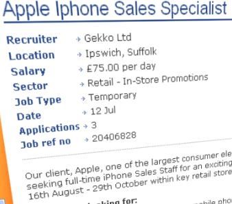 Apple job ad