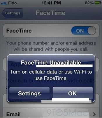 FaceTime iOS 5