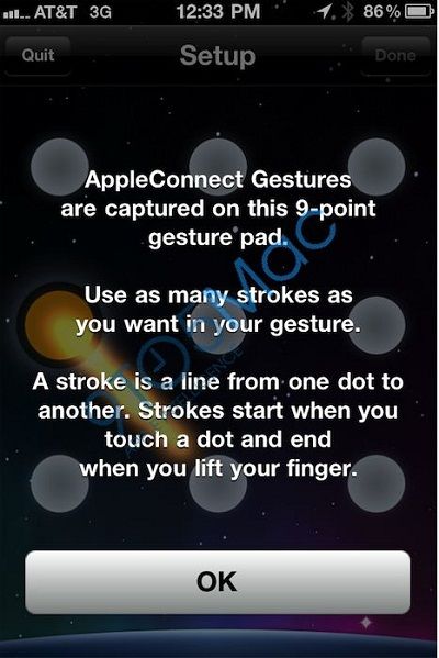 gesture lock screen