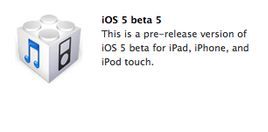 iOS 5 beta 5